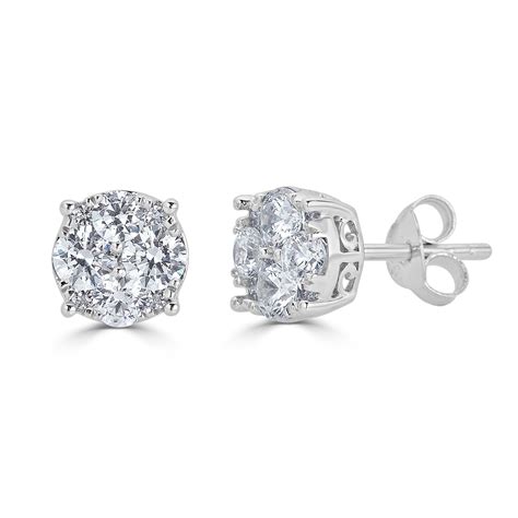 diamond stud earrings for ladies.